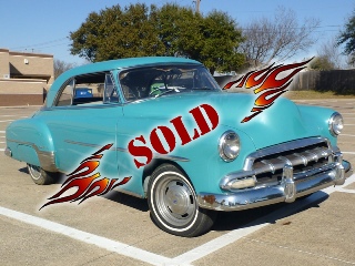 right front 1952 chevrolet styleline